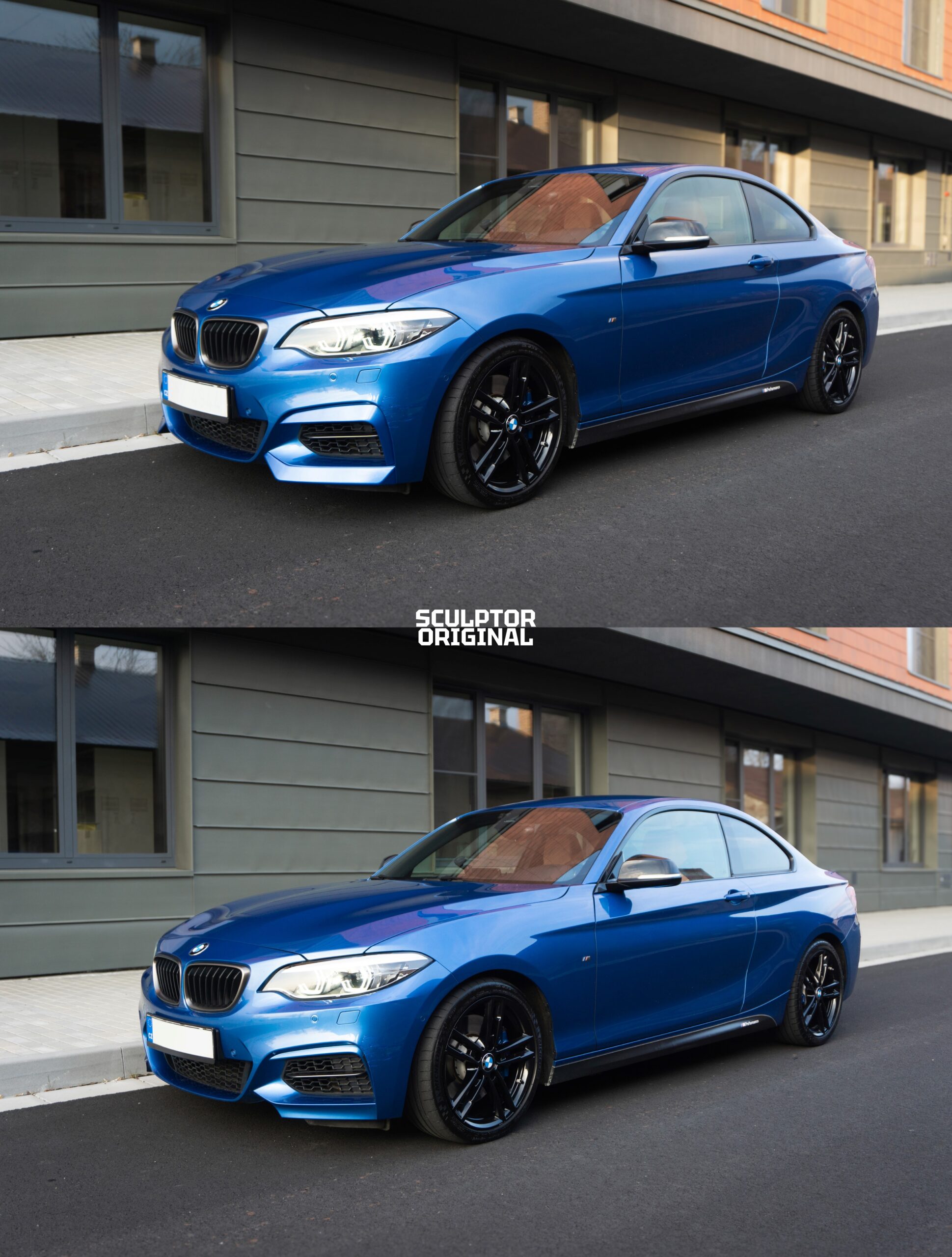 BMW M235i M240i F22 F23 FRONT BUMPER FLAPS LIP SPLITTER - Image 9